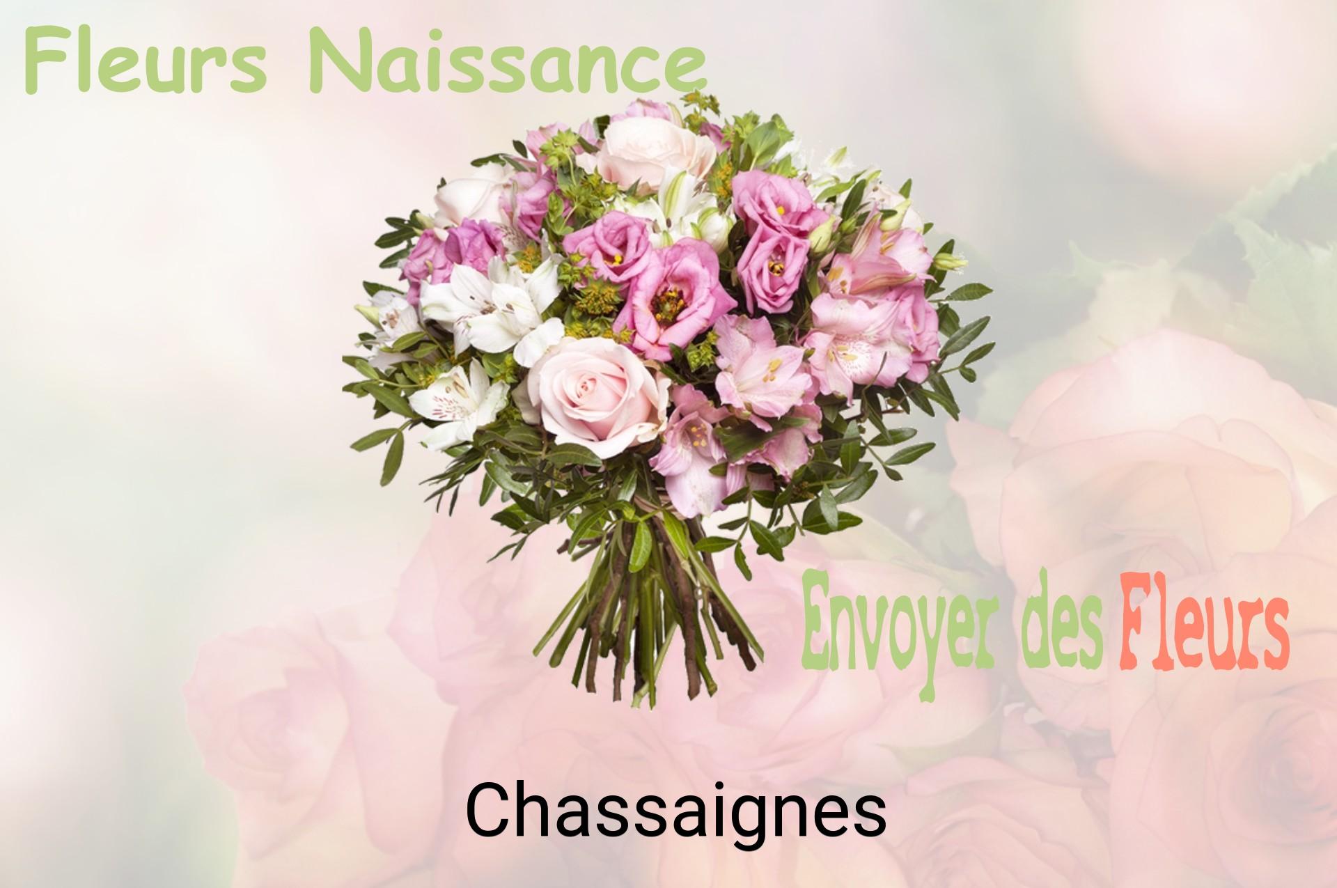Bouquet de fleurs de naissance livré à Chassaignes